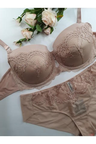 Комплект на тонкому поролоні з мереживом Balaloum 9427